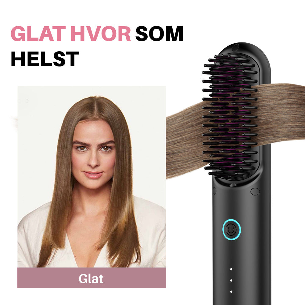 Eloura Bærbar Børste – Glat, Krøl & Føn